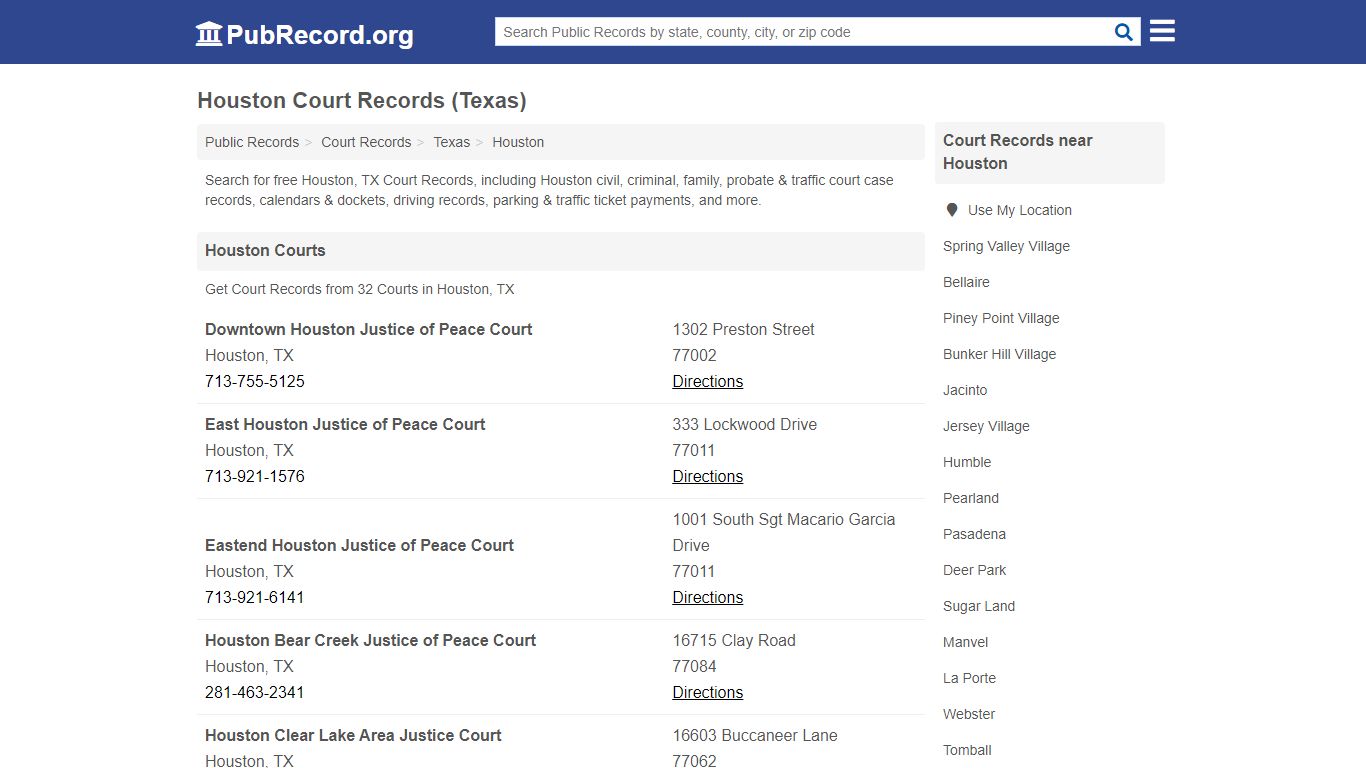 Free Houston Court Records (Texas Court Records) - PubRecord.org